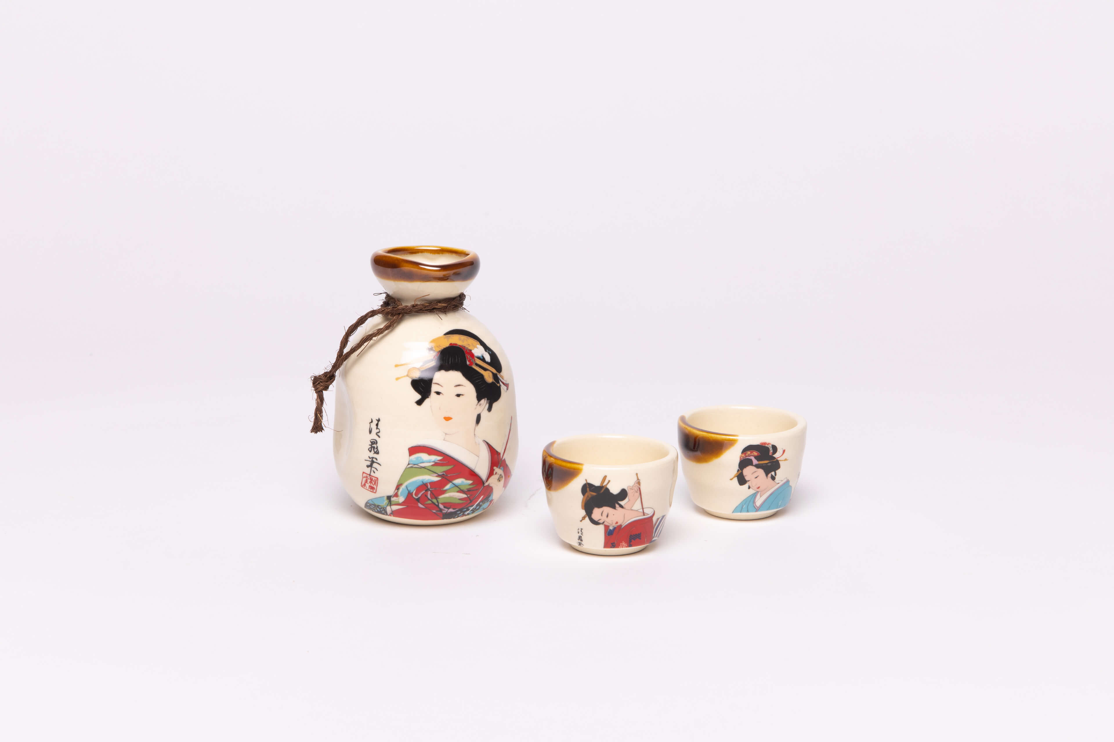 日本清酒文化  清酒壺杯組-圖片