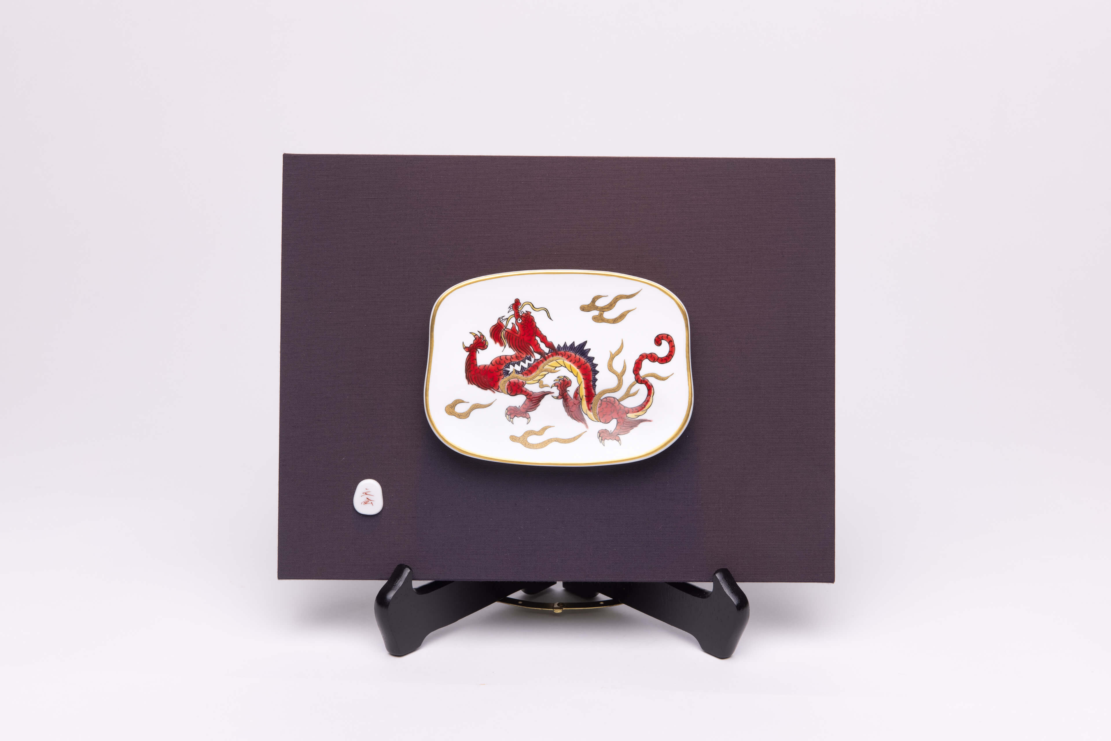 締盟紀念禮-九谷燒繪皿-圖片