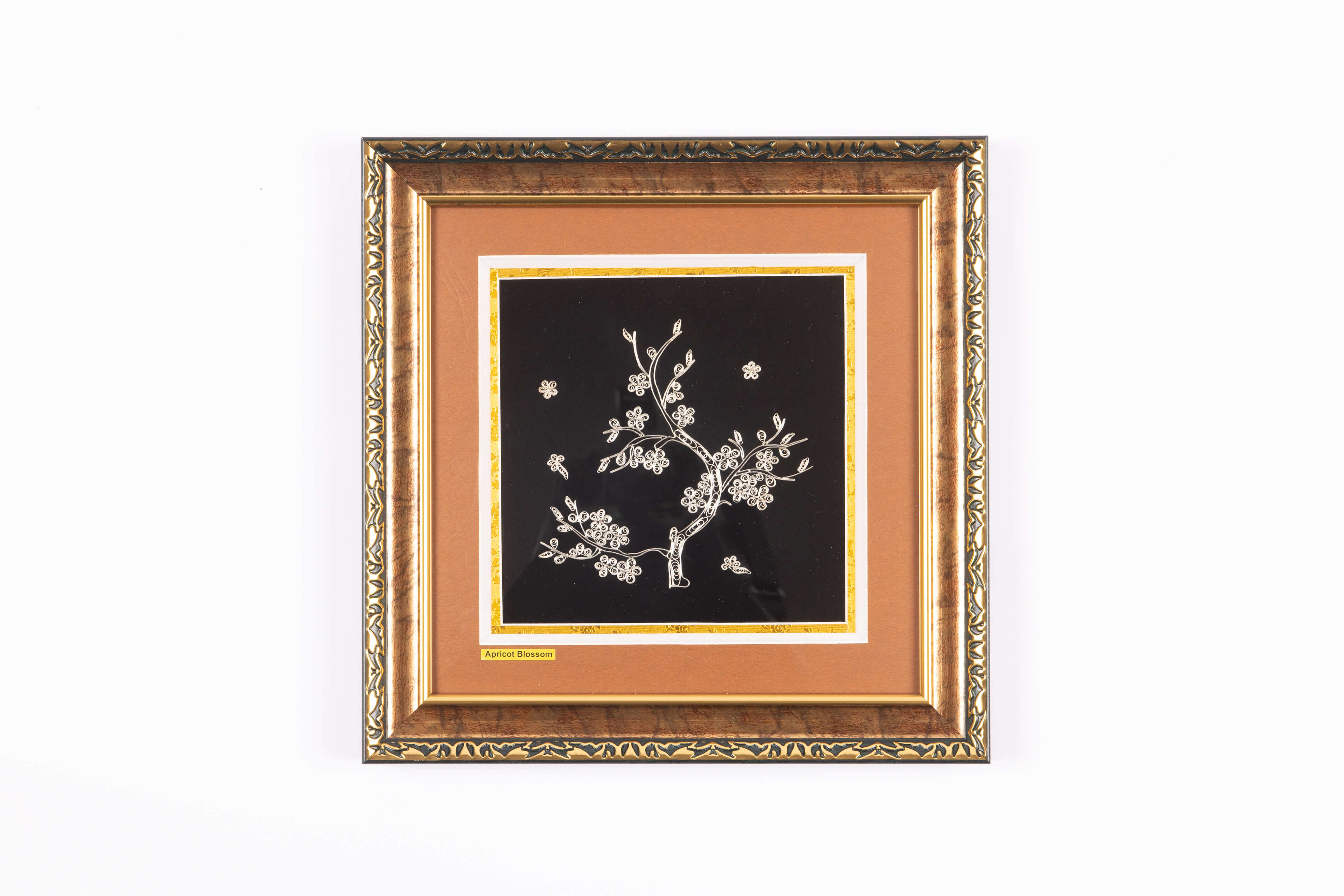 越南 手工杏花繡線掛畫-圖片