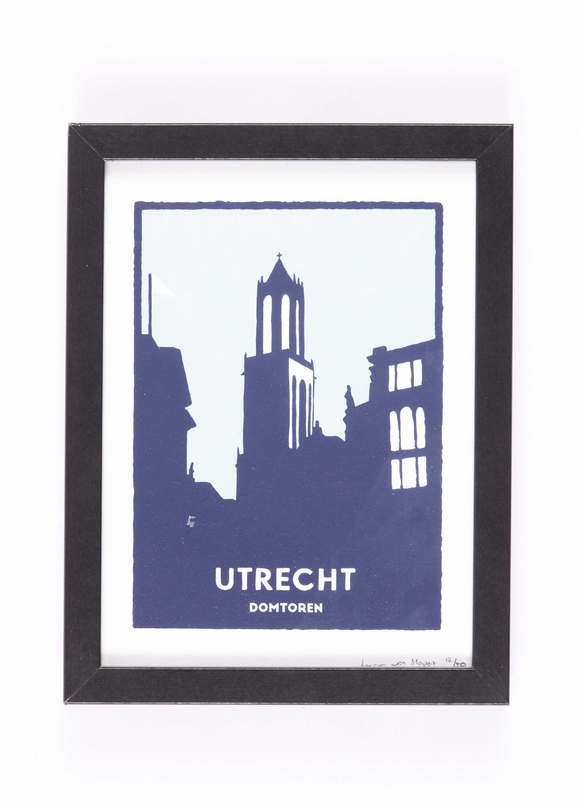 烏特勒支聖馬丁主教座堂塔樓版畫-圖片