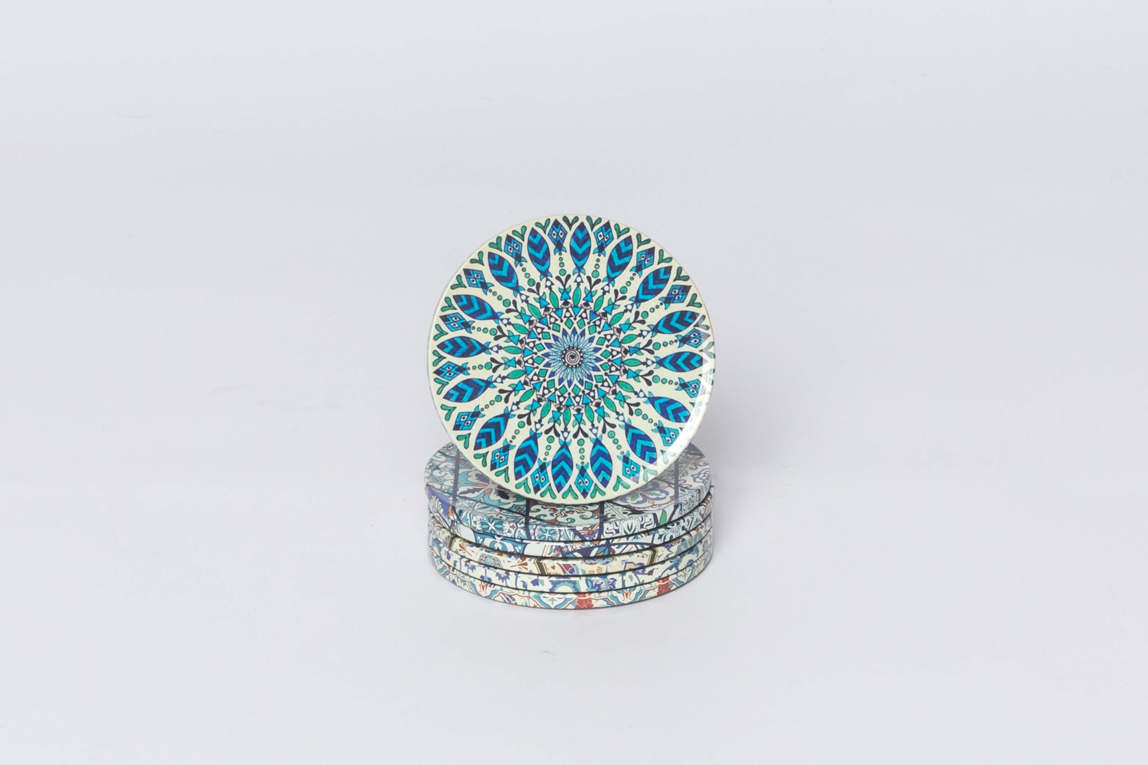 土耳其花紋杯墊-圖片