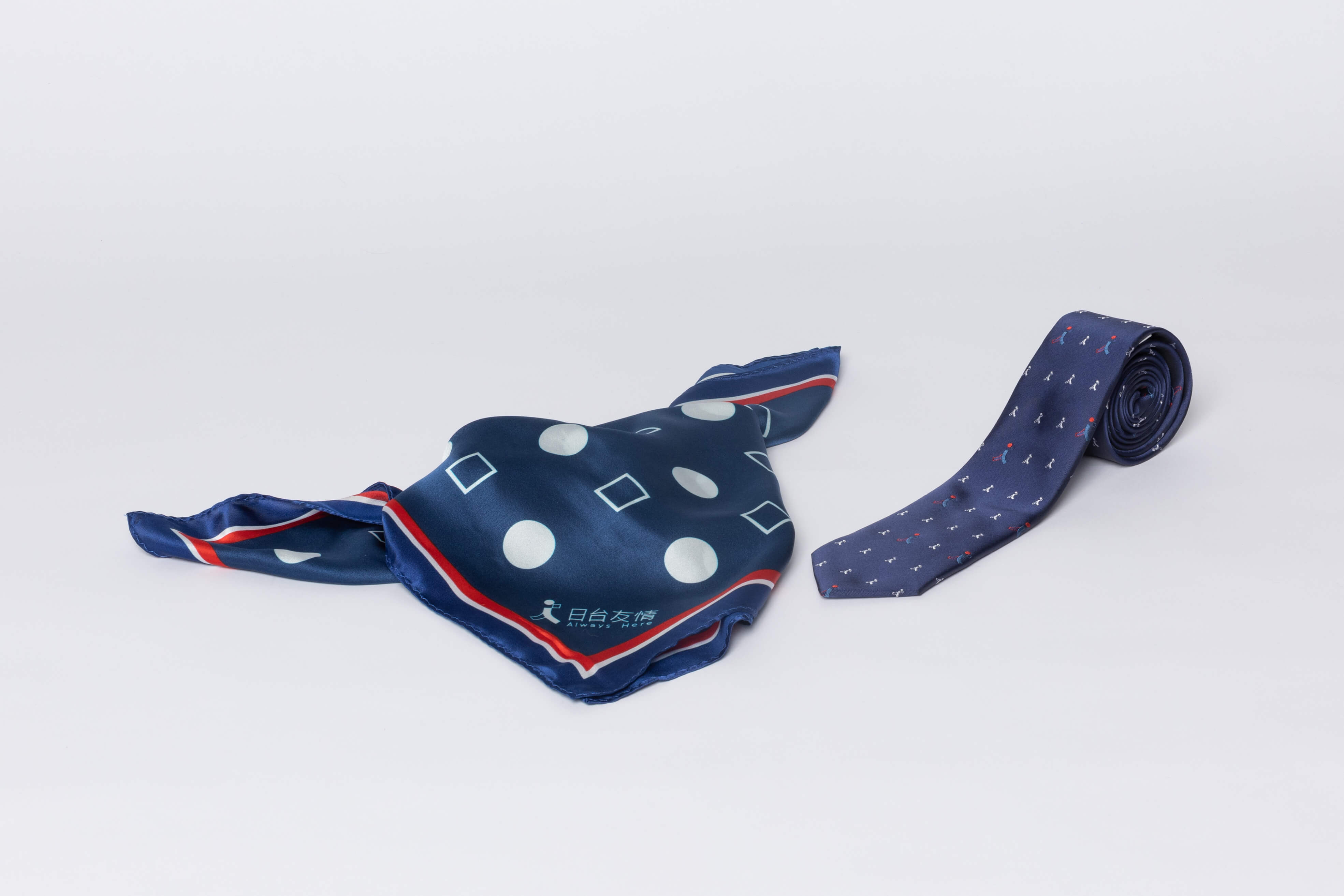 日台友情領帶、絲巾-圖片