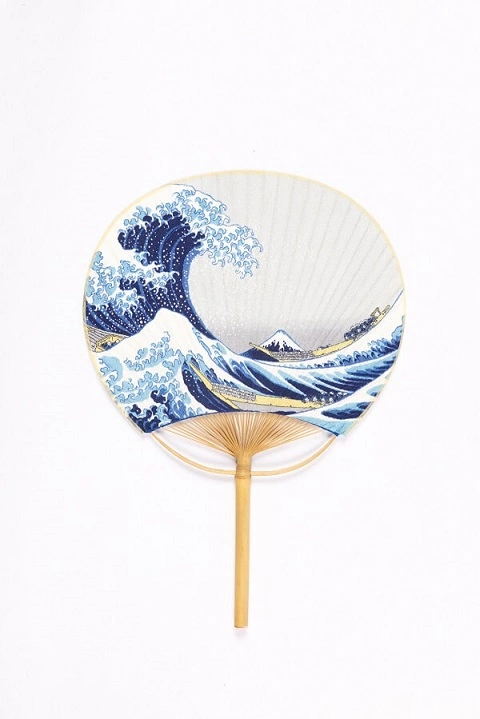 《神奈川沖浪裏》團扇