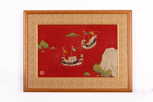 琉球漆器掛畫