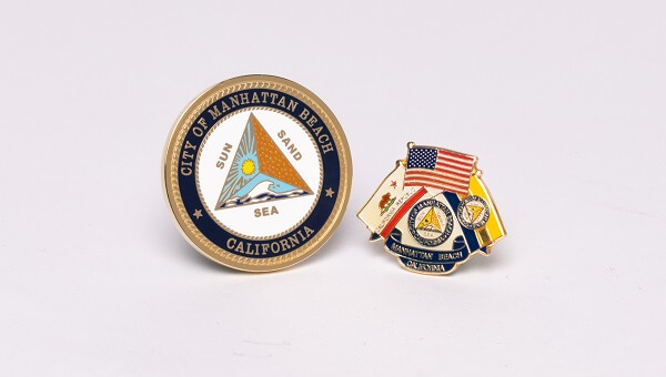 曼哈頓海灘市徽徽章