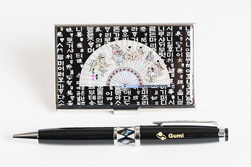 名片夾及鋼珠筆