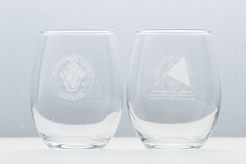 蒙哥馬利郡郡徽玻璃對杯