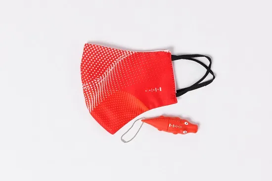 布爾諾市吉祥物鱷魚造型隨身碟和市徽口罩